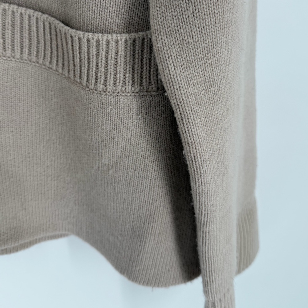 H&M Premium Selection Knitted Pure Wool Structured Beige Cardigan - Picture 5 of 9